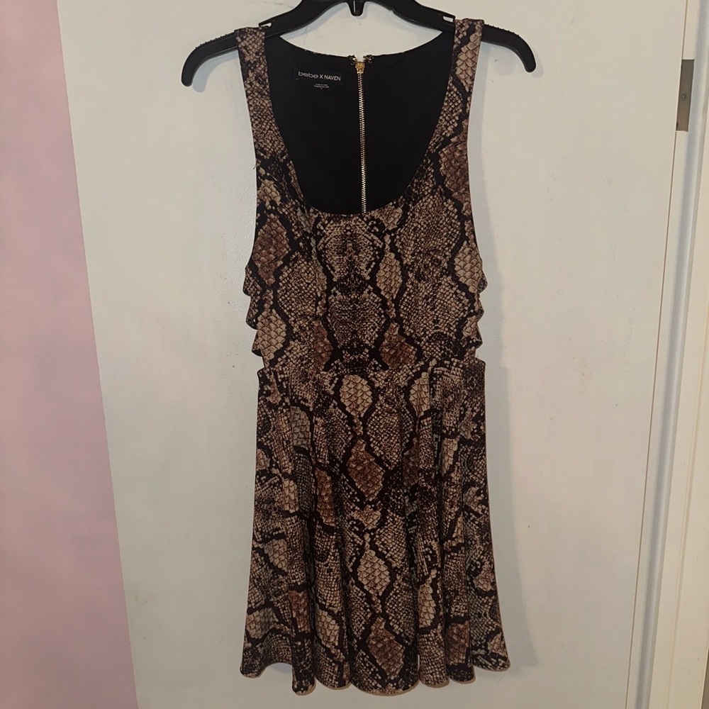 Bebe x Naven python mini dress sz 4